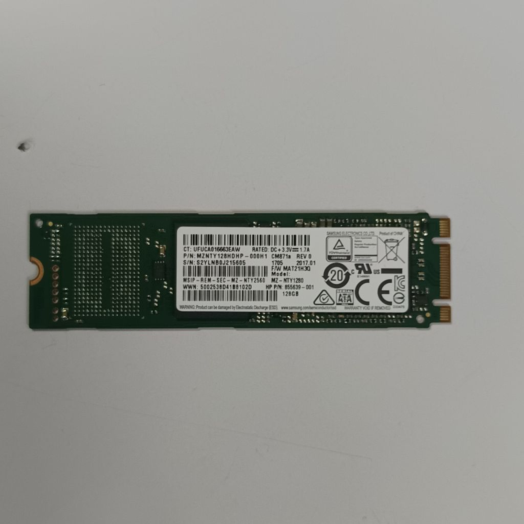 ssd m2 sata 2280 128GB 128 GB samsung second original