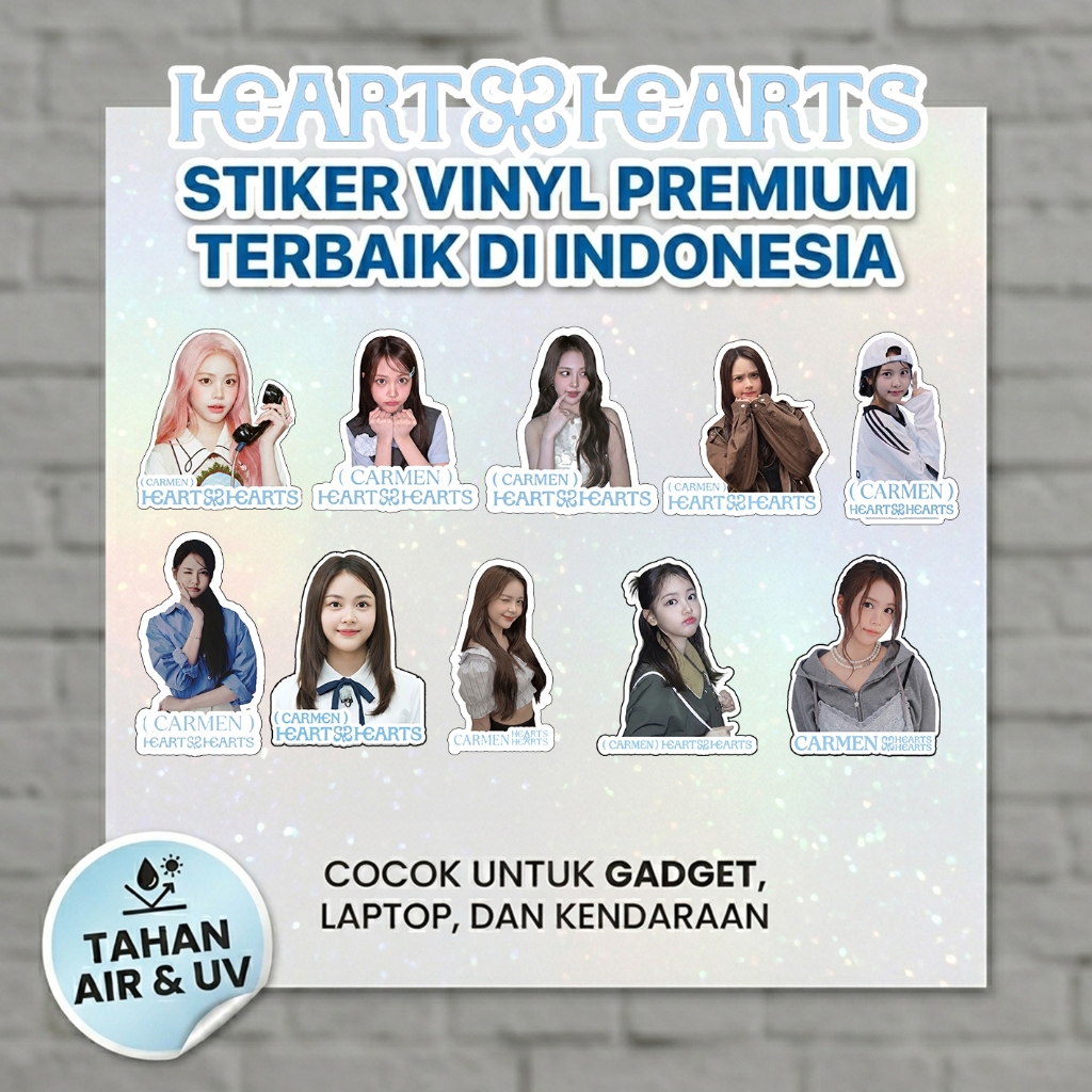 STIKER CARMEN HEARTS2HEARTS PREMIUM 10 PCS