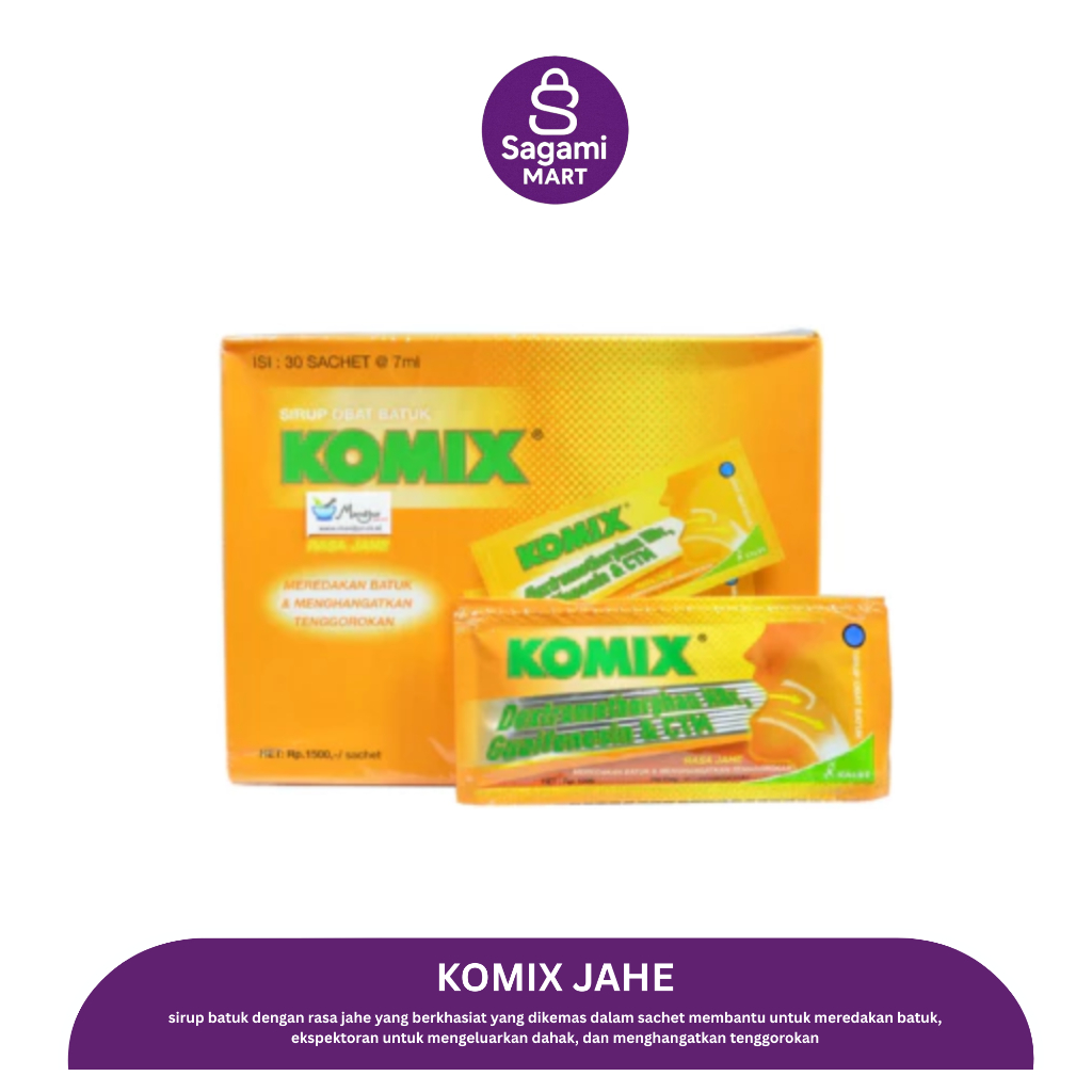 1 Box Komix isi 30 sachet | Komix Obat Batuk - KomixJahe