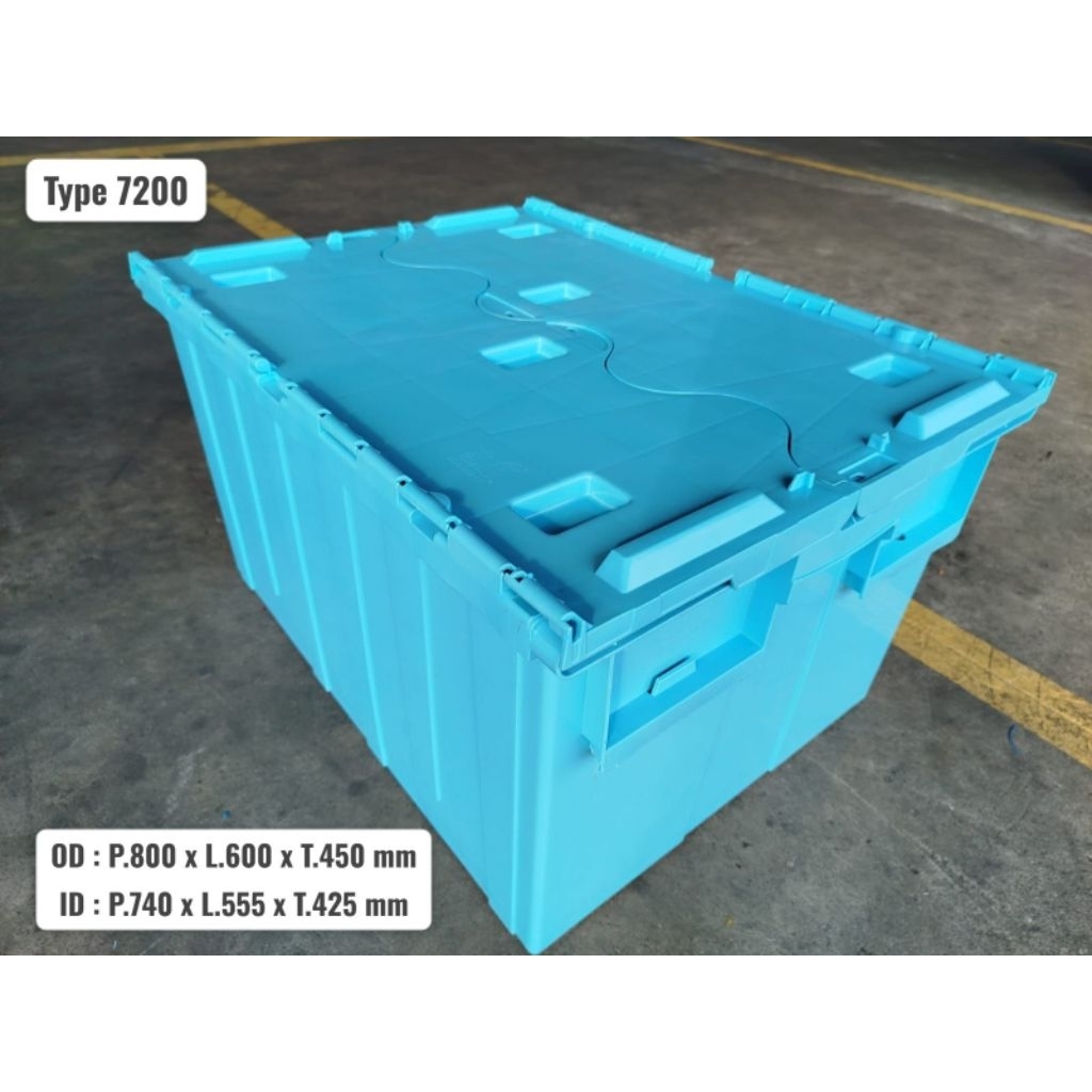 Container industri Rabbit 7200 + Roda / Box indomart