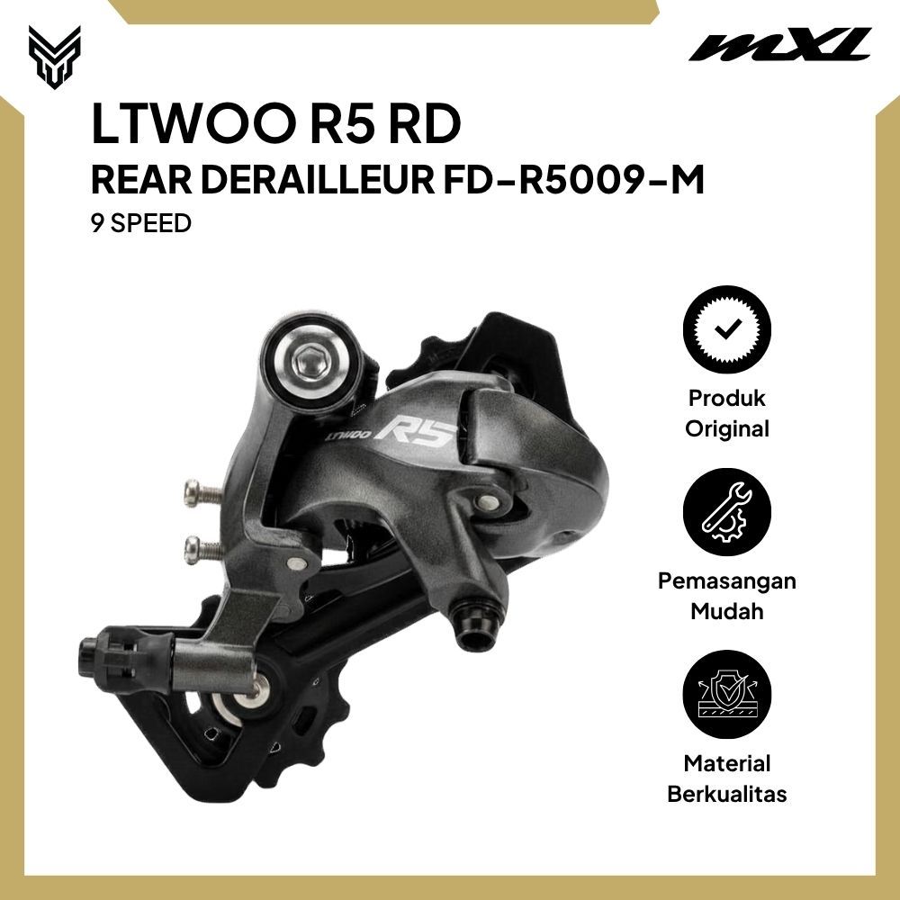 LTWOO RD Rear Derailleur R5 2x9 Speed FD-5009-M Sepeda
