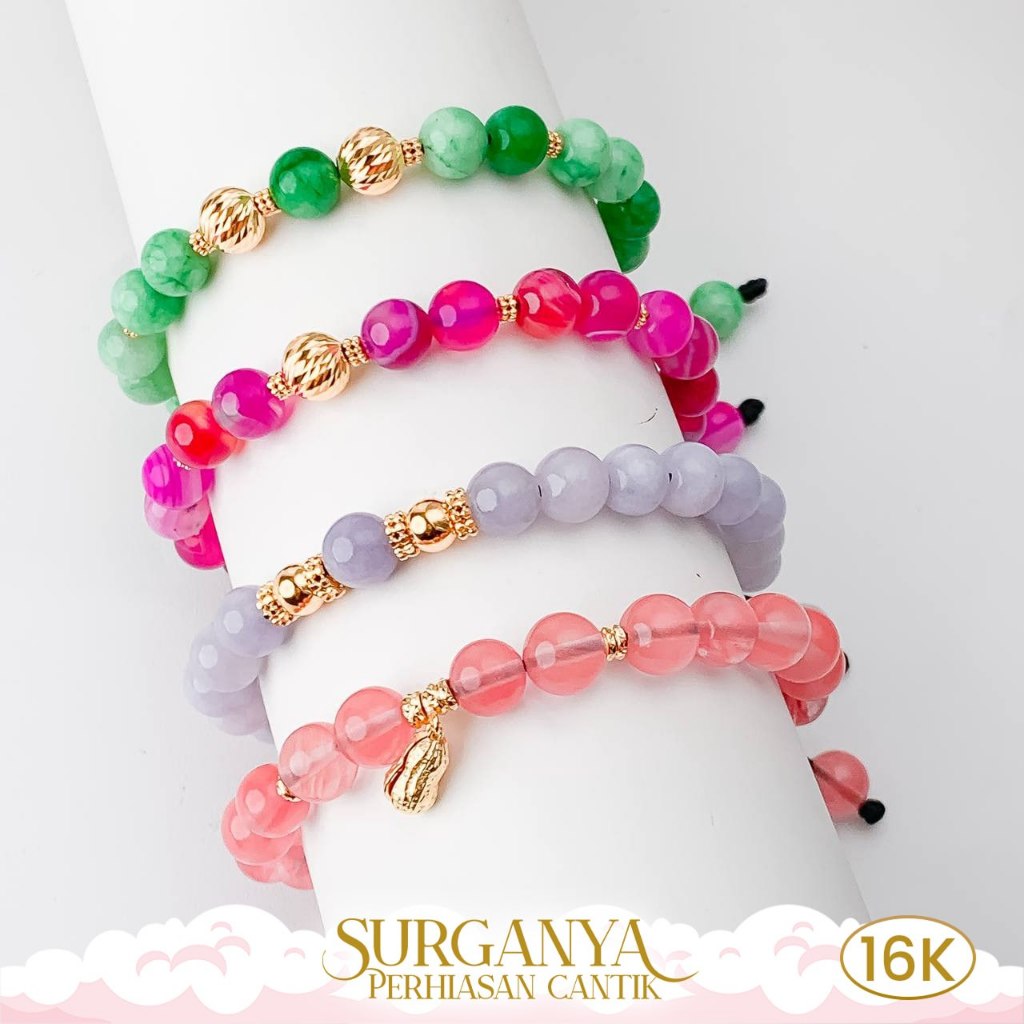Liontin Emas Kadar 16K Model Gelang Tali Candy Macan Gold