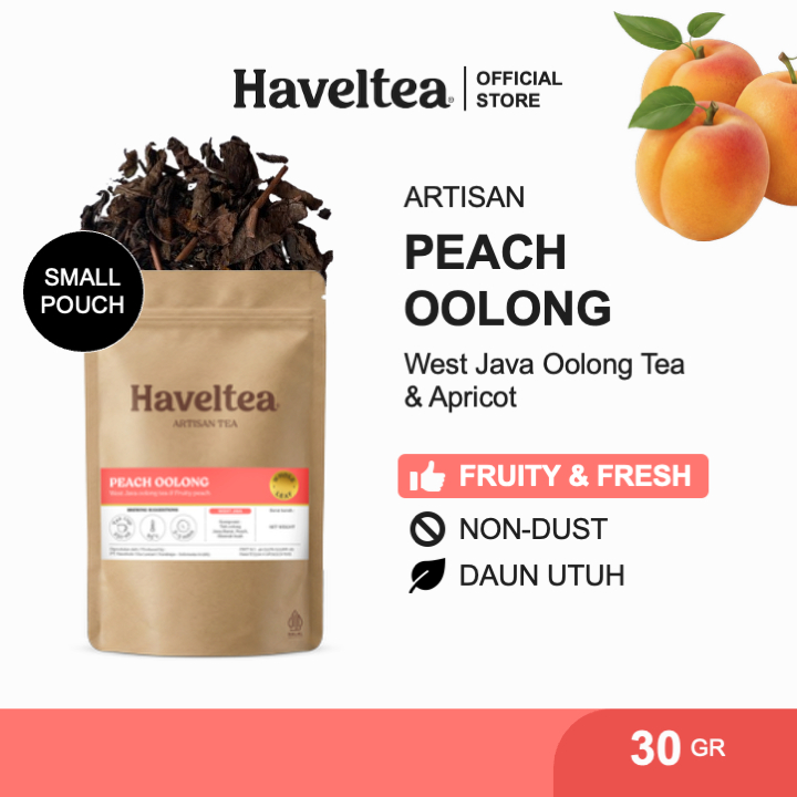Haveltea Peach Oolong Tea - Fruity Teh Oolong Peach  - Loose Leaf 30g