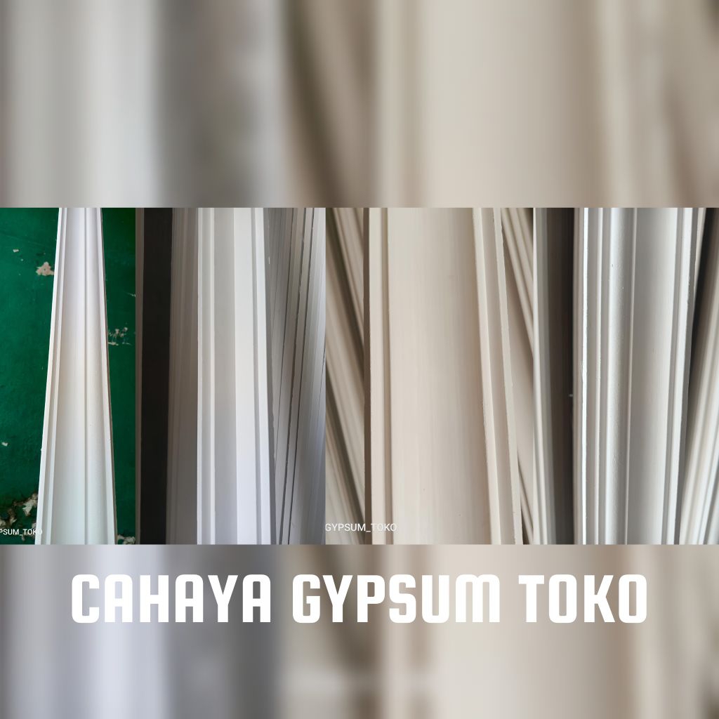 lis plafon gypsum ukuran 7cm minimalis