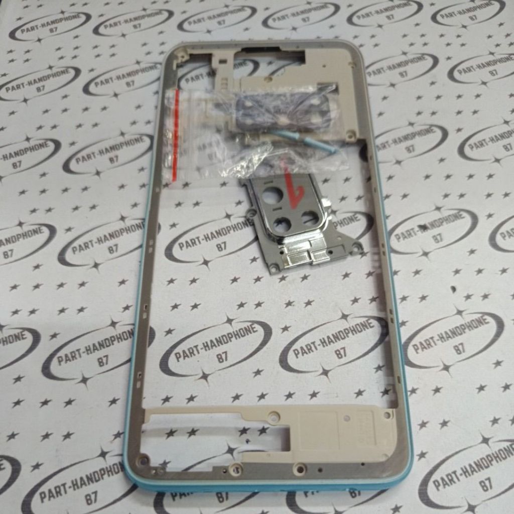 REAR ASSY MIDLE FRAME BEZZEL REALME71 BLUE