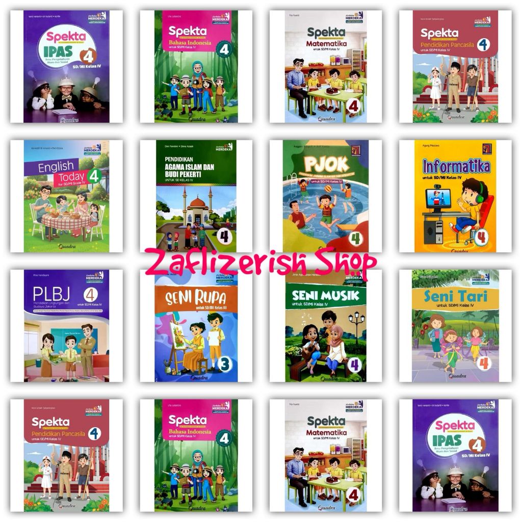 QUADRA - BUKU SPEKTA  kelas 4 SD/MI Kurikulum Merdeka - Quadra