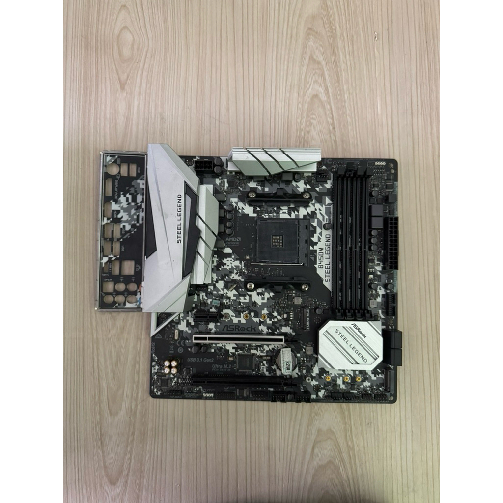 Motherboard Asrock B450M Steel Legend AM4 Bekas & Pink Edition Bekas