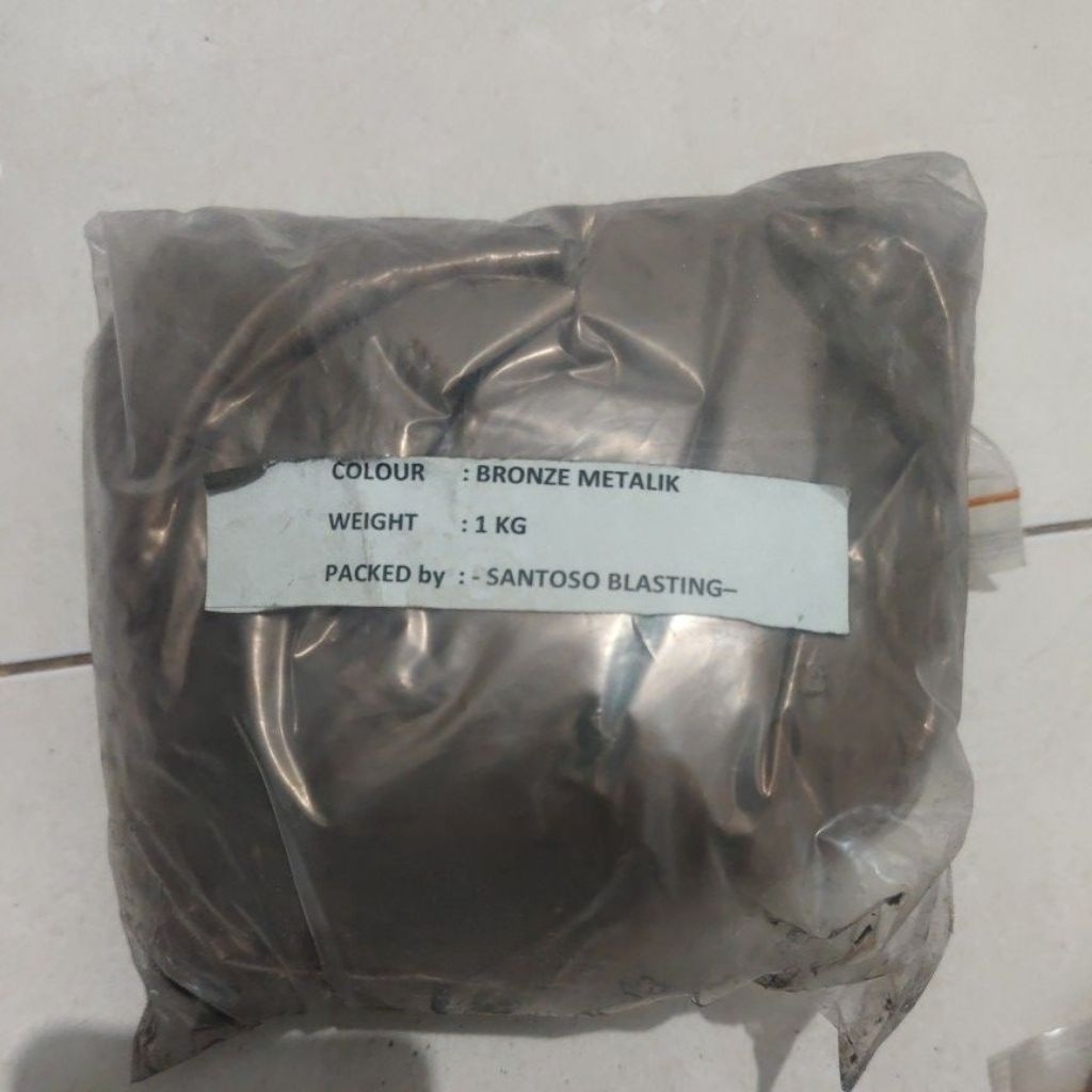 bubuk powder coating bronze metalik