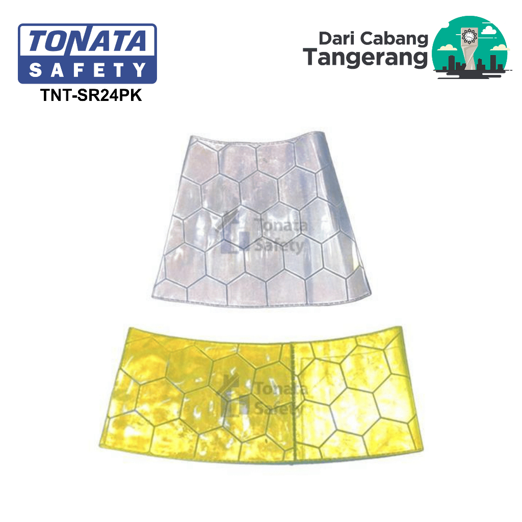 Scotlight Reflector Traffic Cone Tonata 2.4 Kg 75 Cm - Putih Kuning / Scotlight Reflector Traffic Co