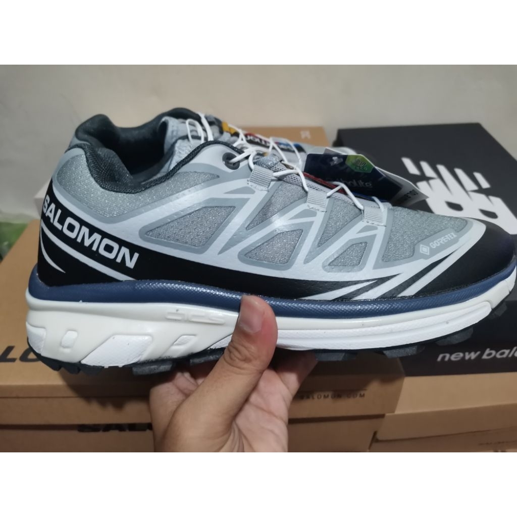 Salomon xt6 premium white blue