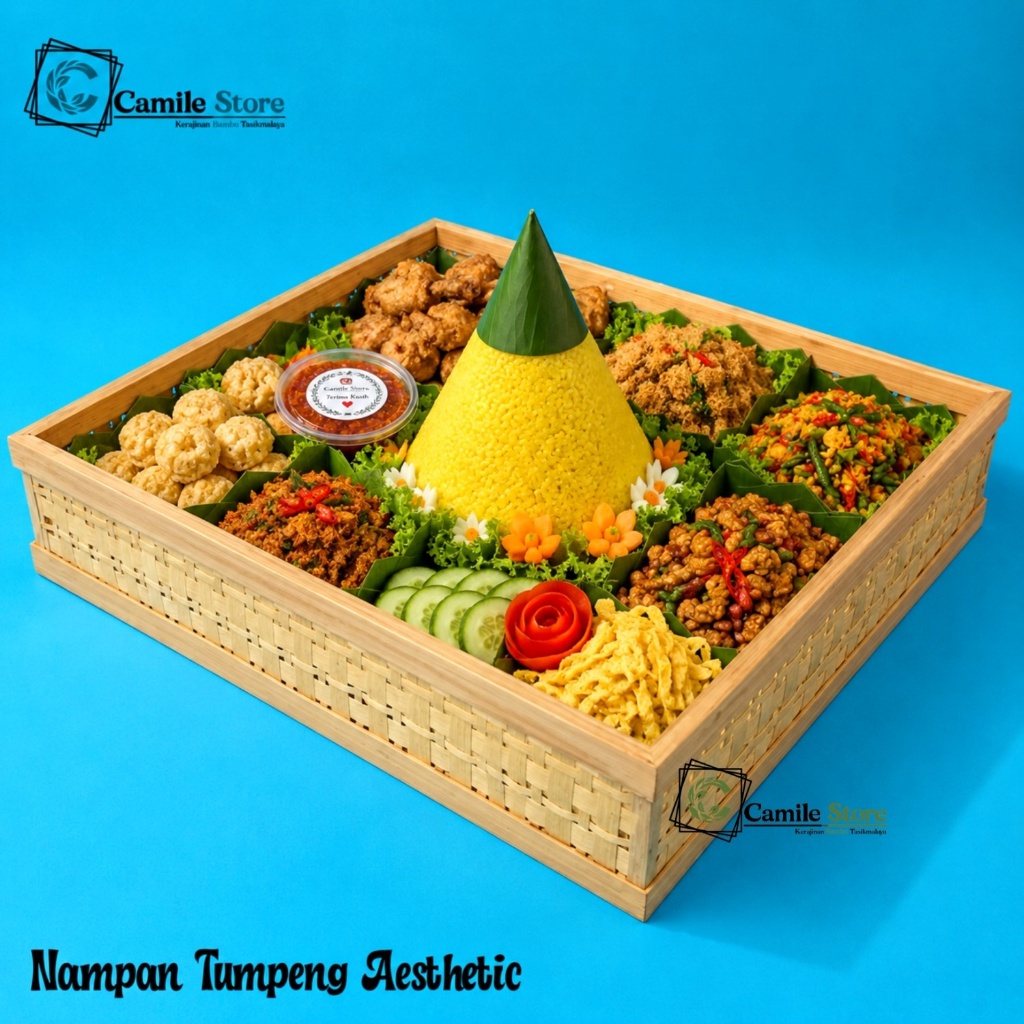 Box Tumpeng Bambu Nampan Kotak Bamboo Untuk Tumpeng Tampah Tumpeng Aesthetic Murah