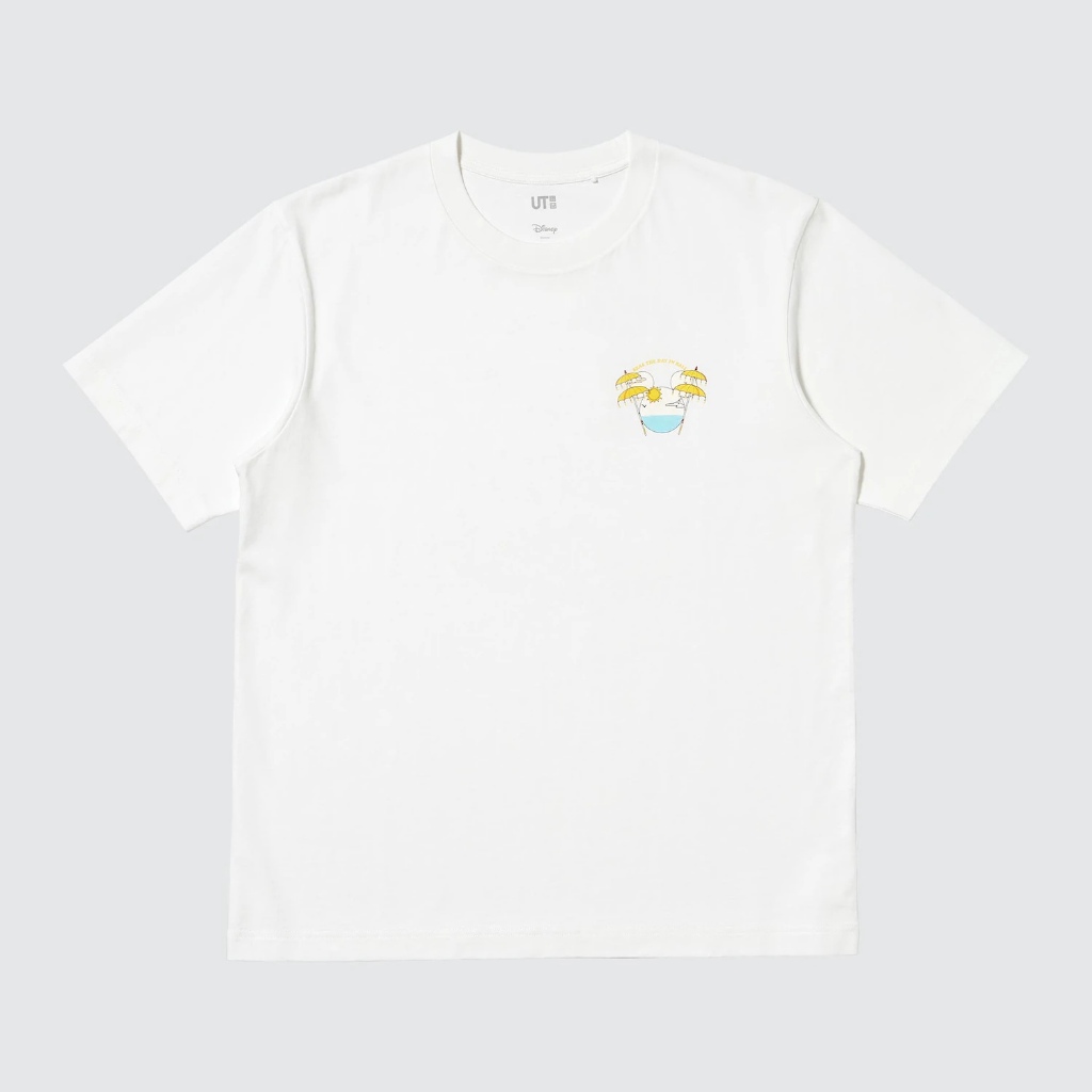 Tshirt Uniqlo x Mickey Mouse (Bali Beach) | UT Mickey Mouse in Indonesia Kaos Lengan Pendek Unisex -