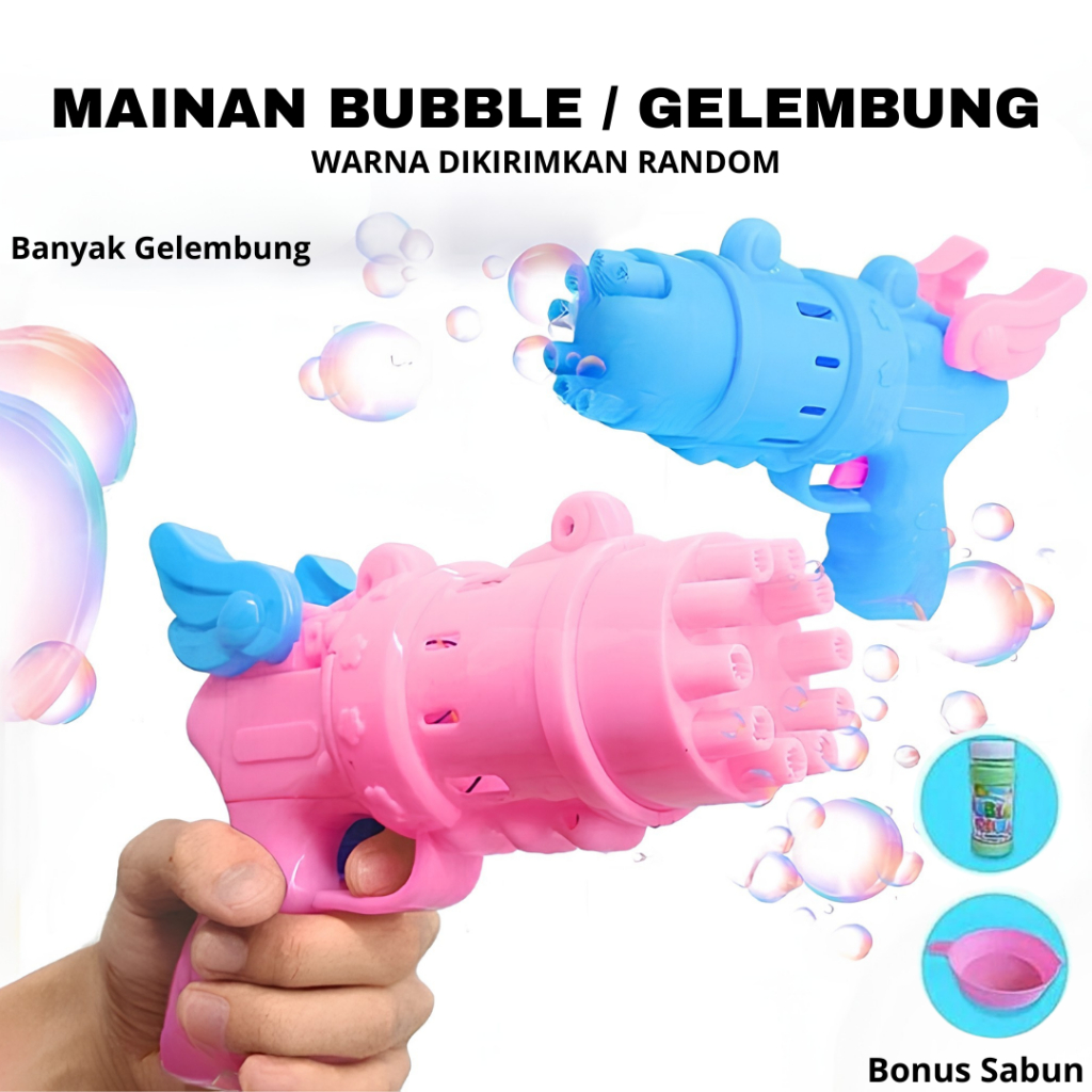 Mainan Anak Bubble Sayap / Mainan Gelembung Balon Sabun / Mainan Anak Laki Laki & Anak Perempuan