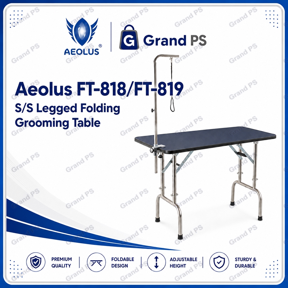 Meja Grooming Aeolus FT-818/FT-819 Height Adjustable Folding Grooming Table
