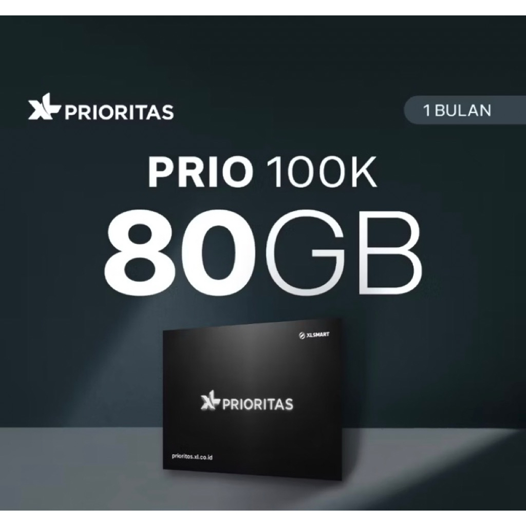 KARTU PERDANA XL PRIORITAS 100K - 80GB