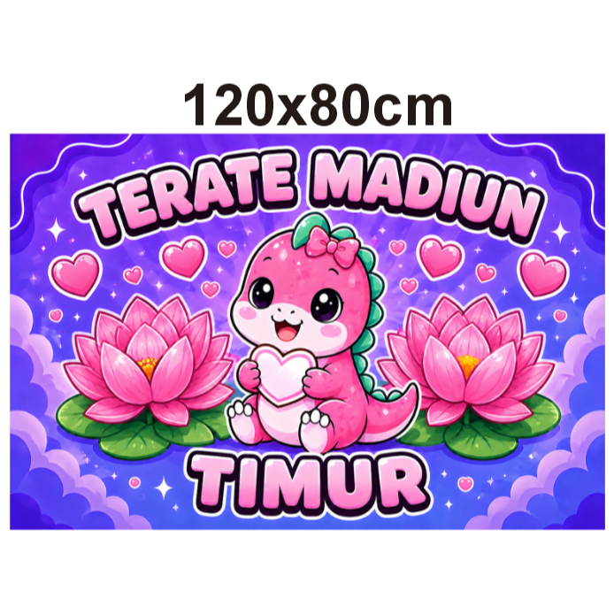 bendera SH Terate 120x80cm bisa custom tulisan