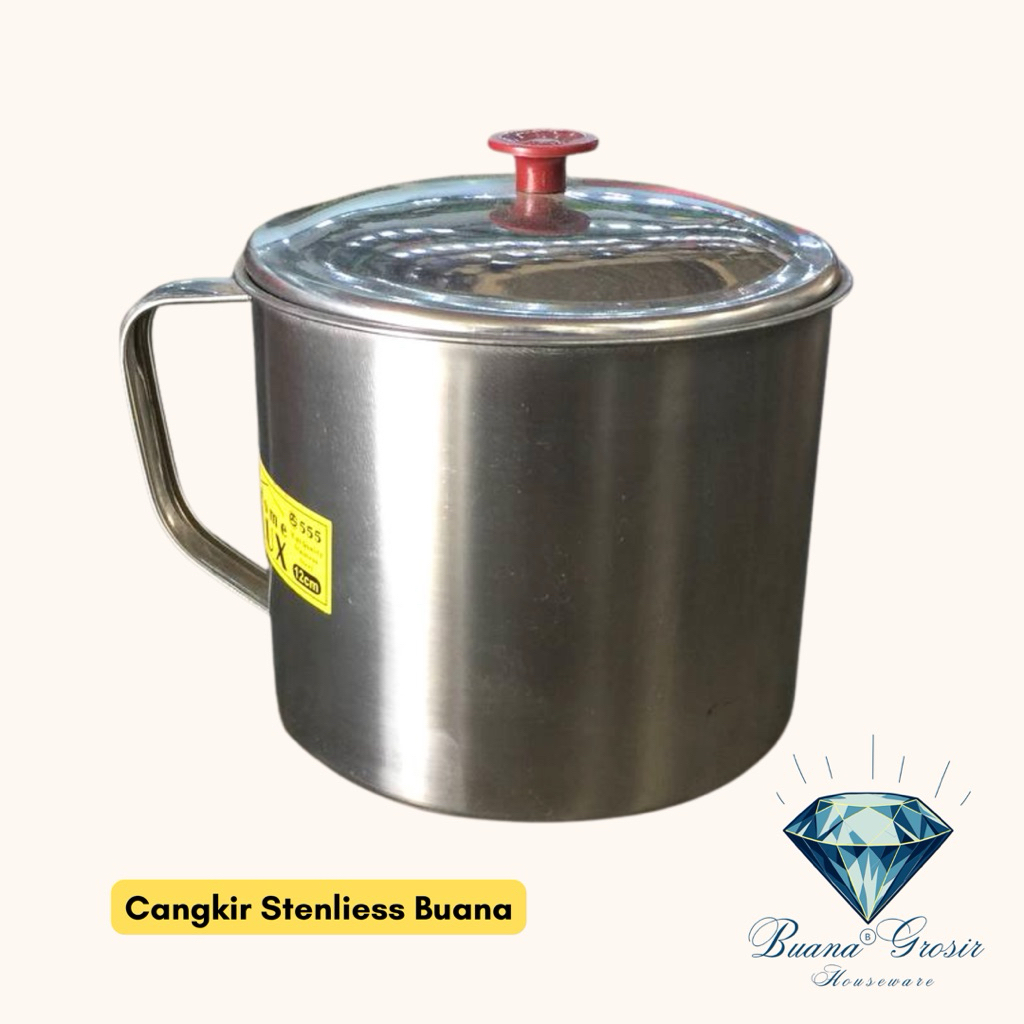 Cangkir Stainless | Cangkir Stainless Murah |  Gelas Cangkir Stainless