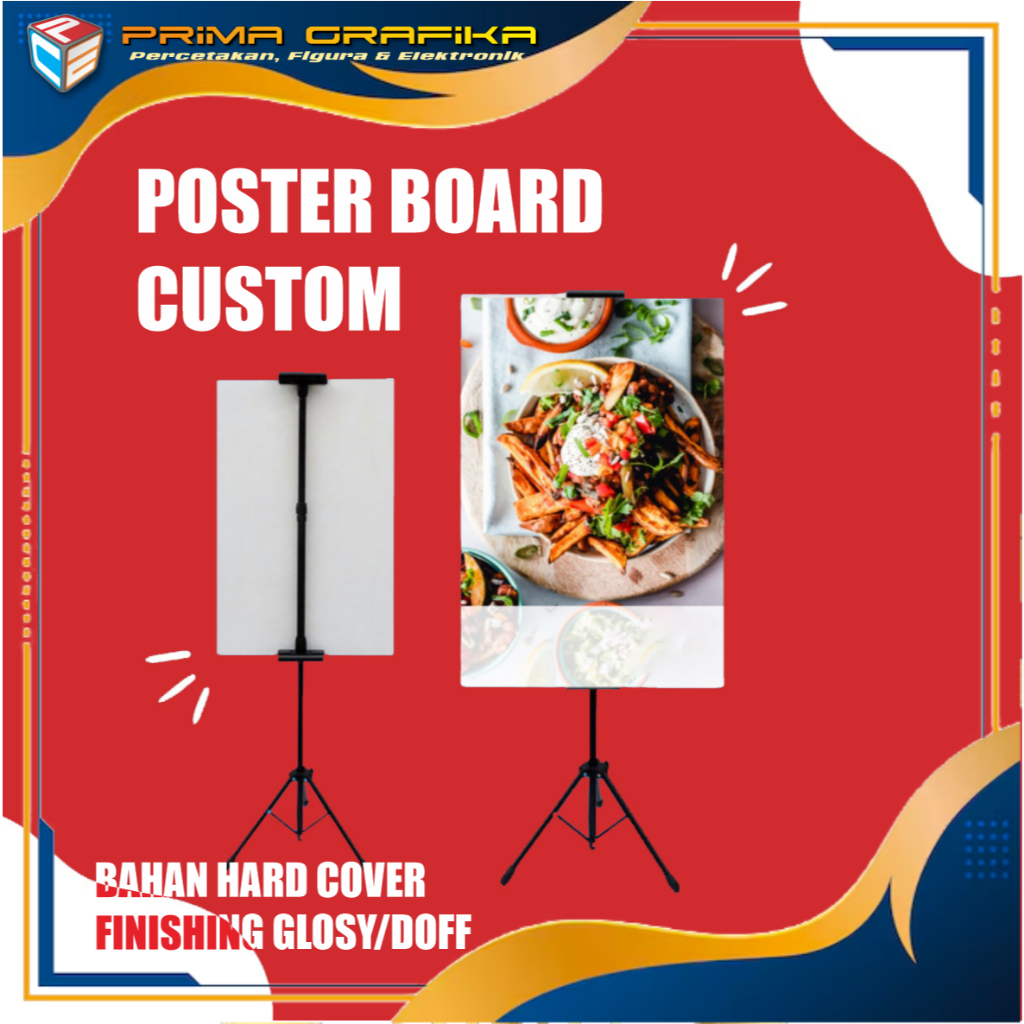 Poster Board Custom / Sign Board Custom / Papan poster Desain bebas