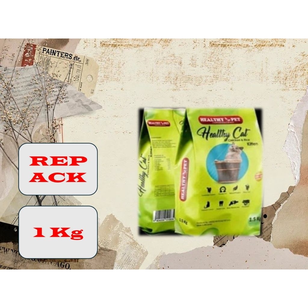 HEALTHY CAT (Healthy Cat Kitten Kemasan 1kg Repack ) Makanan Kucing
