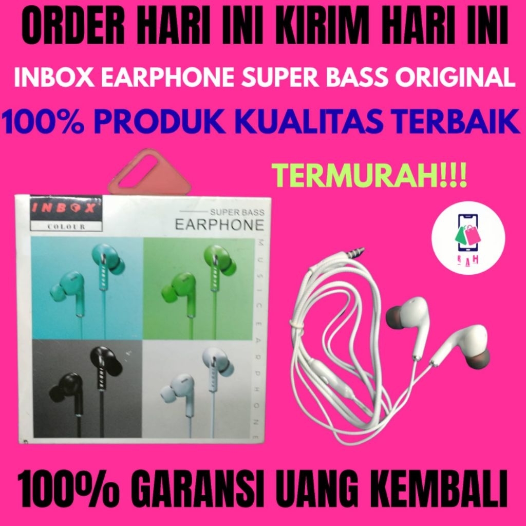 Headset inbox superbass earphone