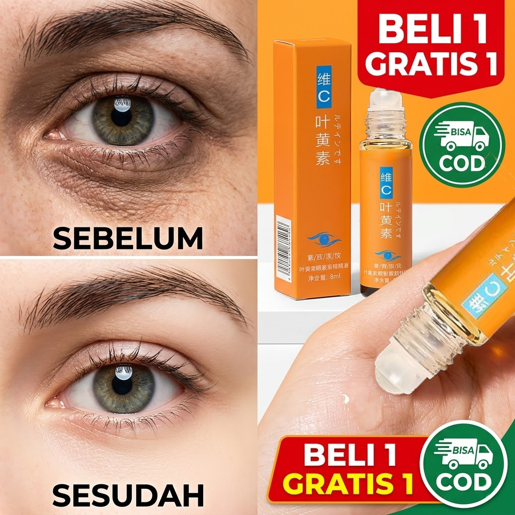 Serum Mata Lutein VC Eye Serum Mata Panda Kantung Mata Anti Kerut Melembapkan