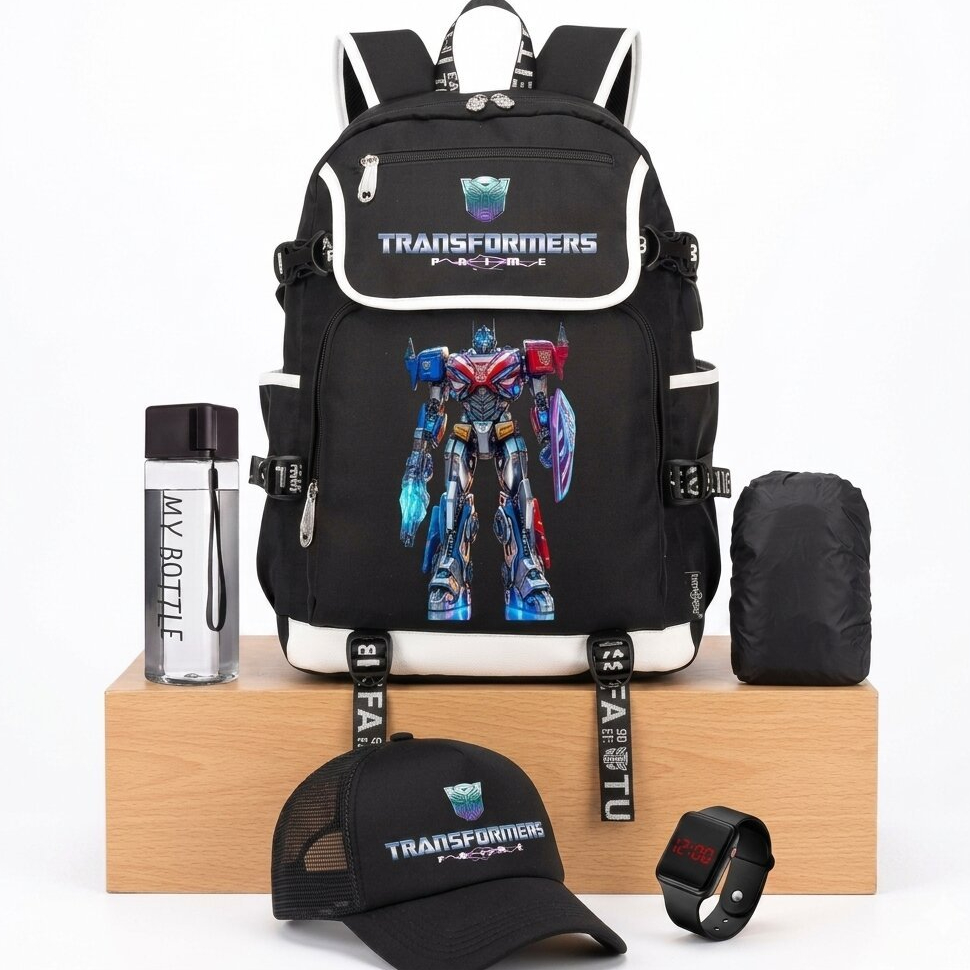 Tas Ransel Anak Sekolah Transformers  0044– Beli 1 Gratis 5 Bonus Keren Melimpah, Wajib Punya