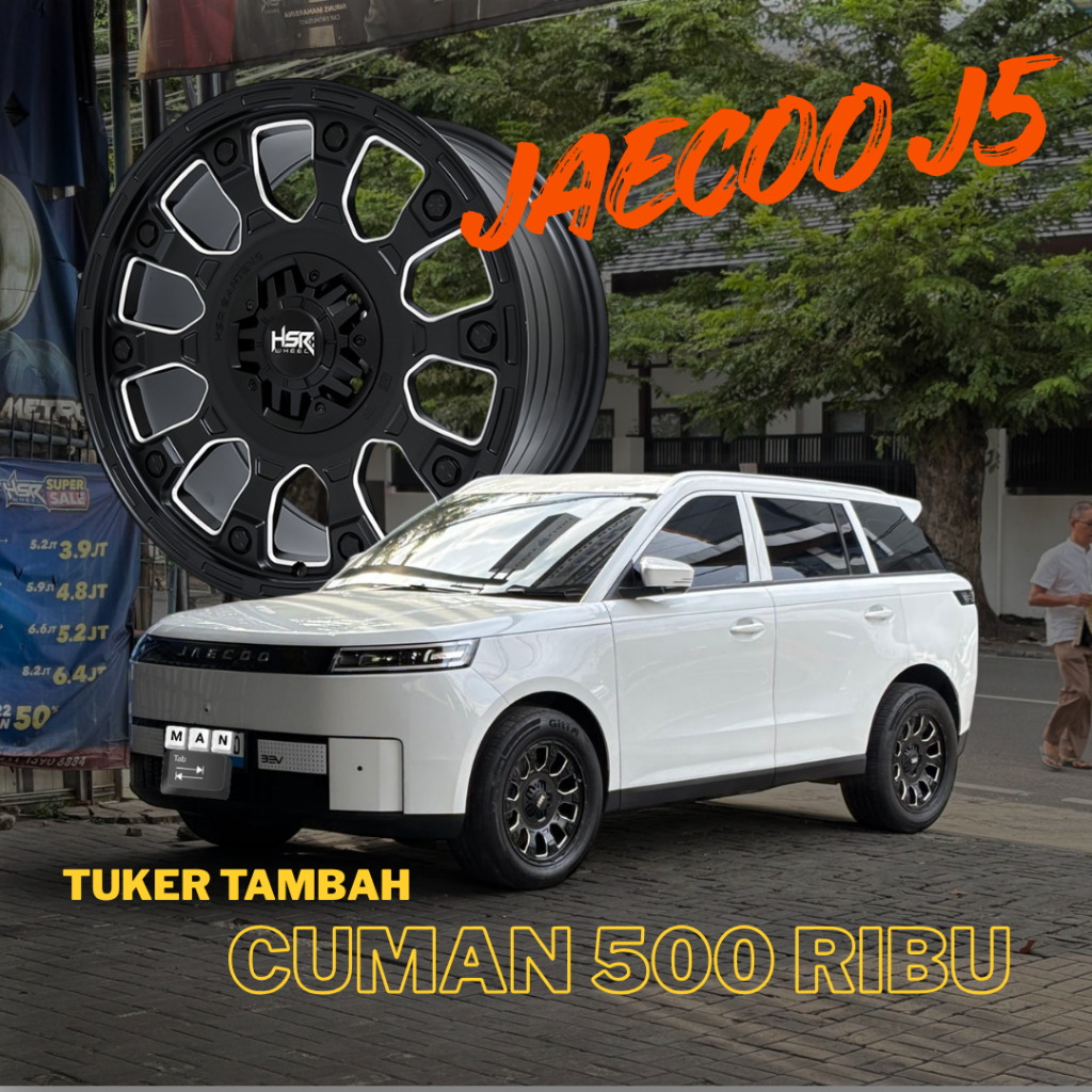 VELG RACING JAECOO J5 R18 | HSR BANTENG 6039 RING 18X85 pcd 5X108 | toko velg jakarta utara