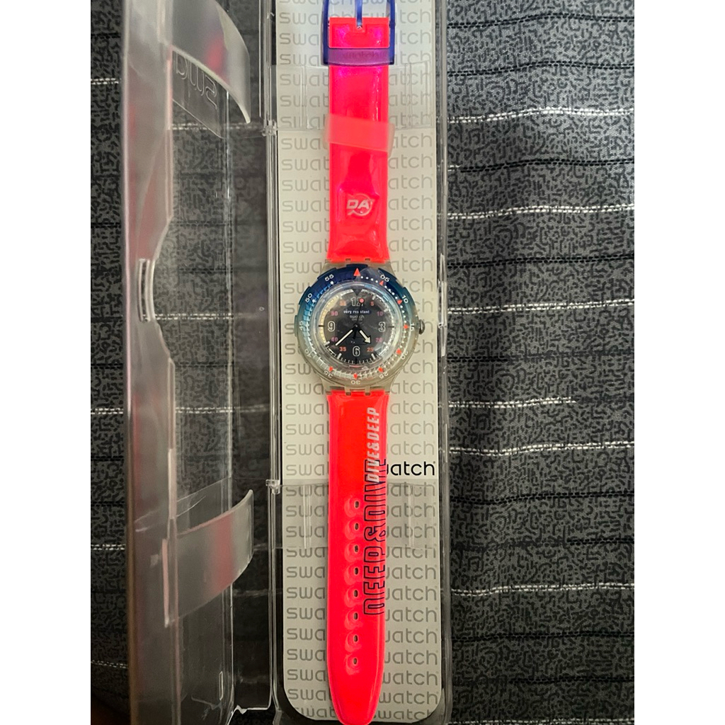 jam tangan pria Swatch scuba original Fullsett