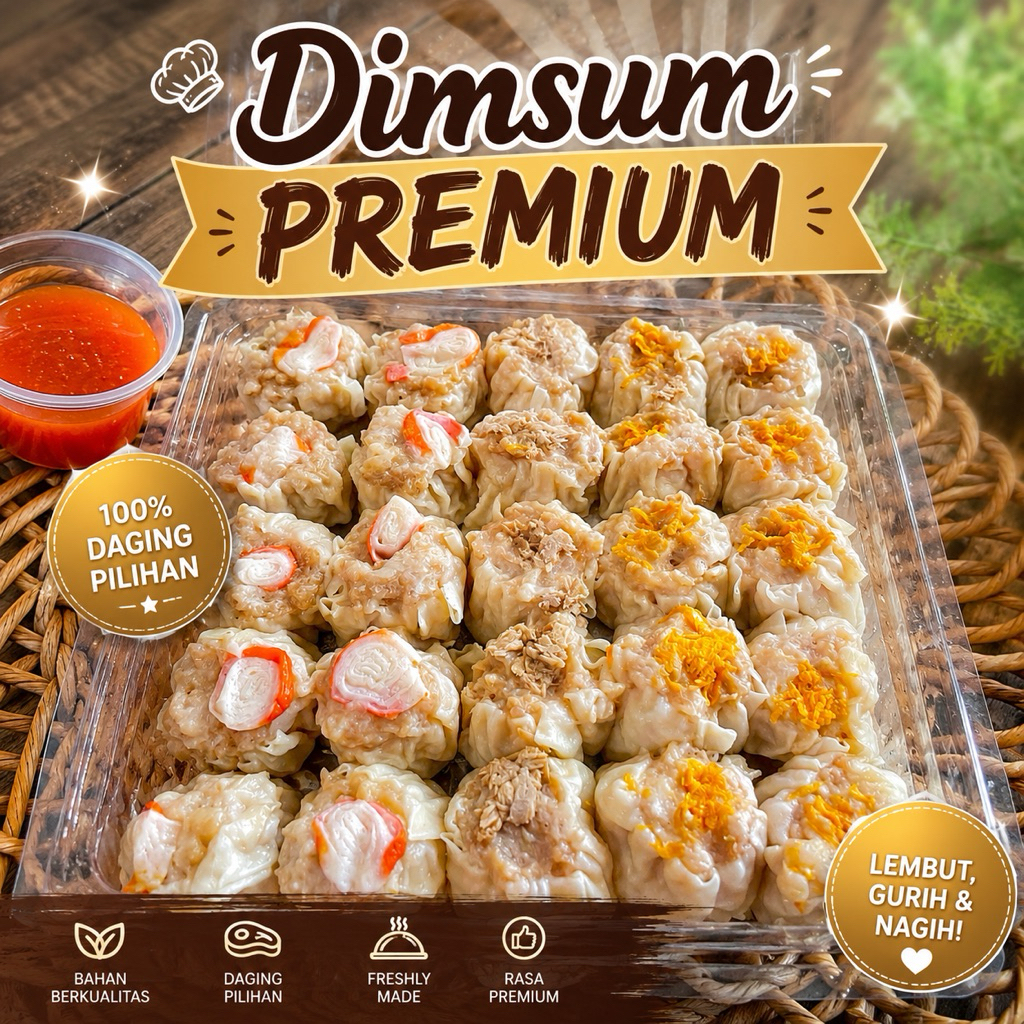 50pcs DIMSUM PREMIUM MATANG/FROZEN BOX/ HAMPERS DIMSUM PREMIUM