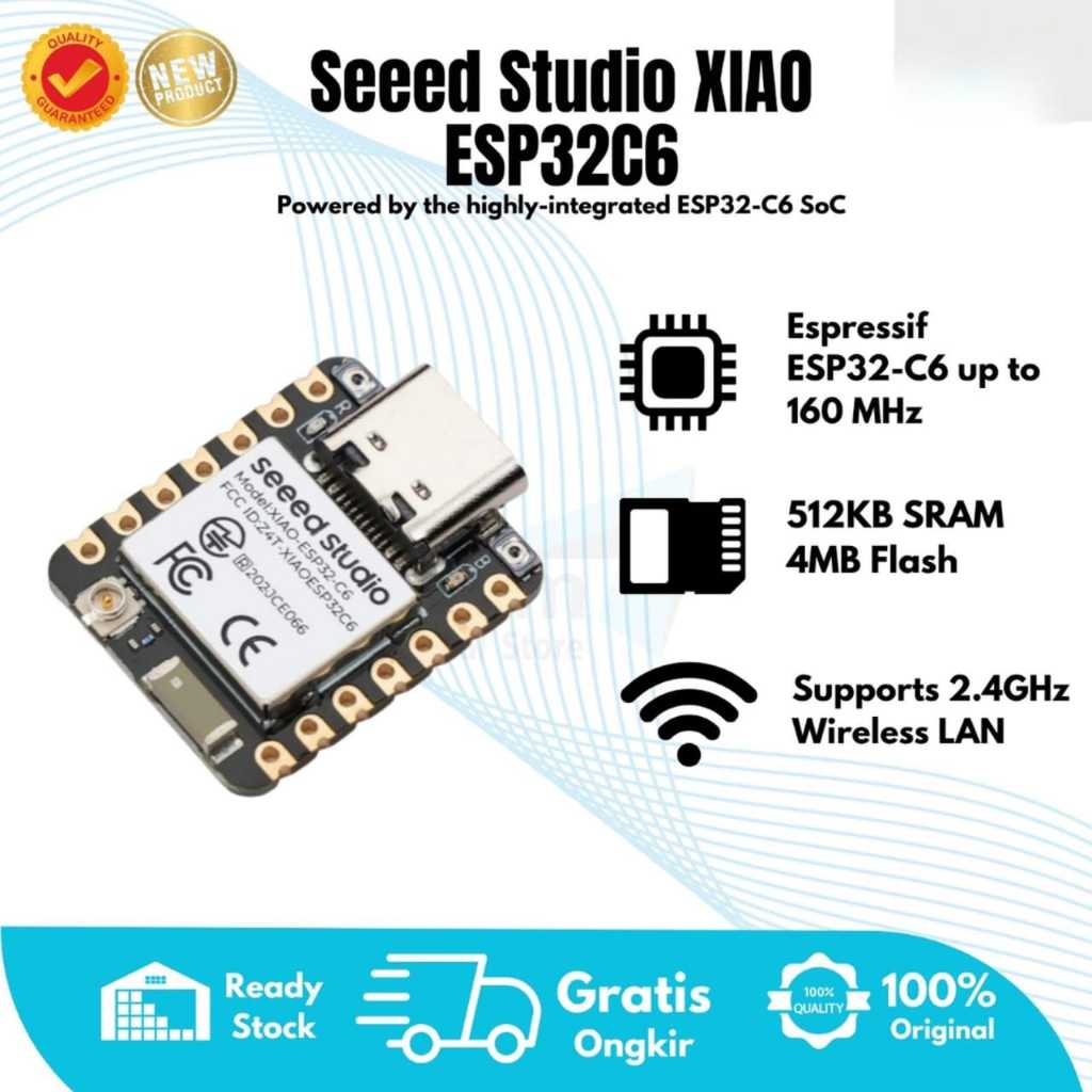 Seeed Studio XIAO ESP32-C6 SoC Matter Native - 1 pack