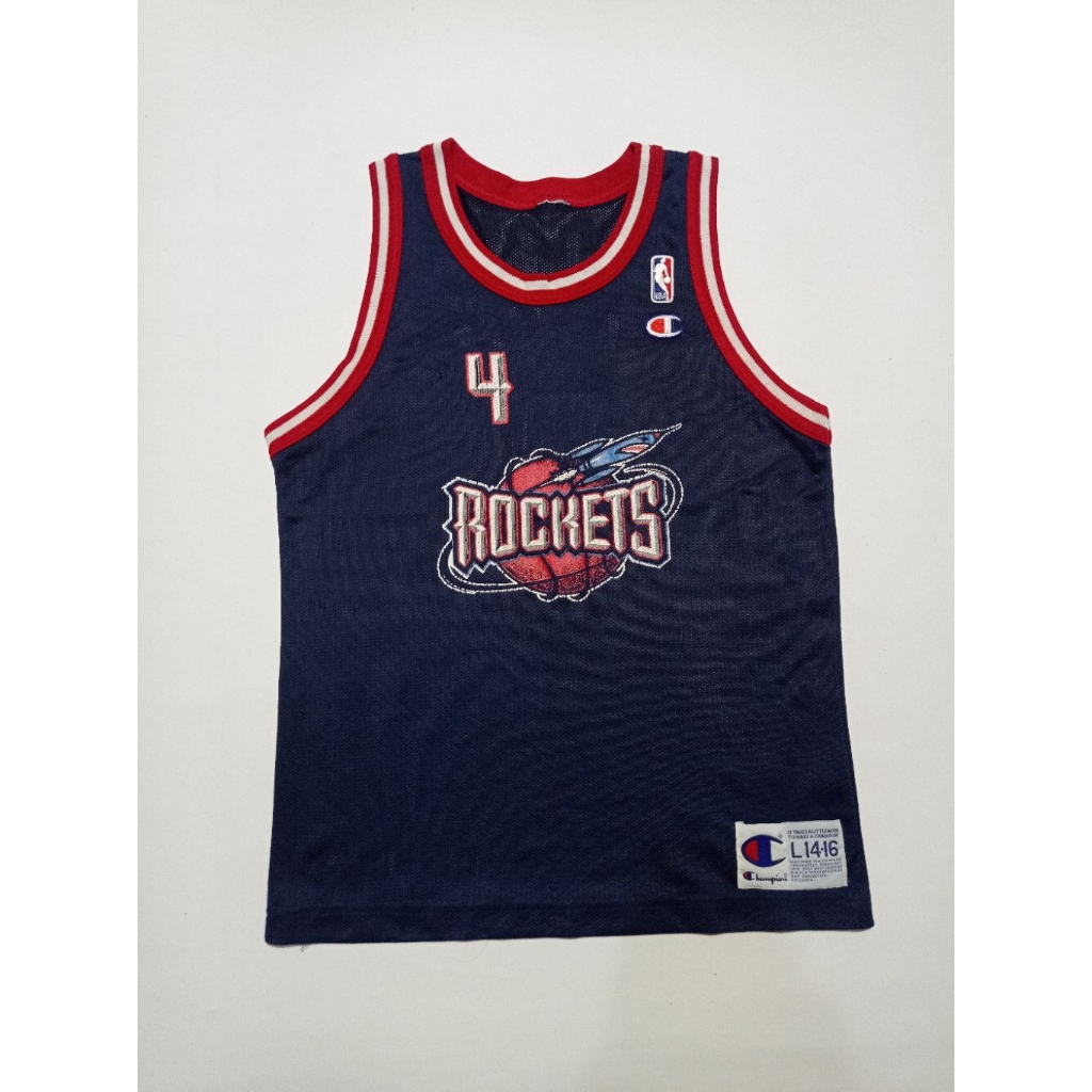 Jersey Basket Vintage NBA 90s Champion Houston Rockets Charles Barkley Size L Official Second Brand 