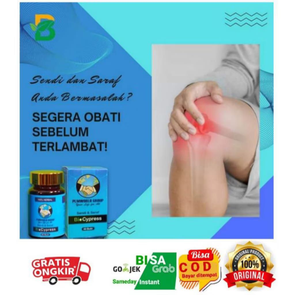 BIO CYPRESS HERBAL SENDI SYARAF 1 BOTOL 40 BUTIR ORIGINAL