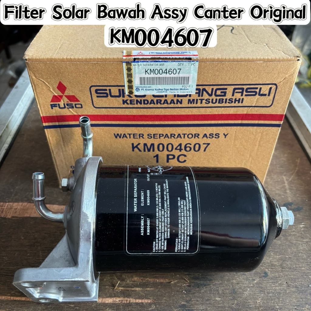 Filter Solar Bawah Assy Set Besi ORIGINAL KM004607 / WATER SEPARATOR ASSY FILTER SOLAR BAWAH SET CAN