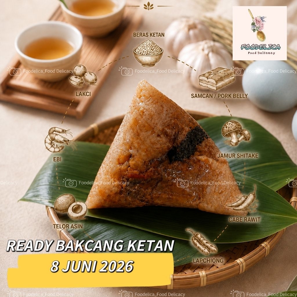 Bakcang medan ketan | bakcang nasi beras jepang | kicang medan
