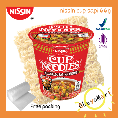 Mie Cup Rasa Kaldu Sapi ala Jepang Mie dalam Gelas 66 Gram