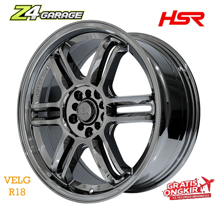 Velg rpf R18 black chrome di Hsr aeri h5 Tampilan elegant