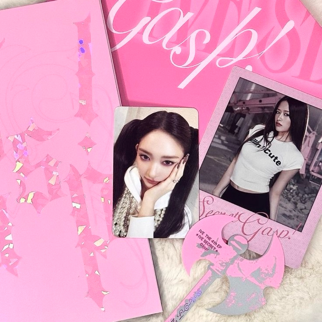 PC LEESEO IVE OFFICIAL ALBUM SECRET GASP VER PHOTOCARD WONYOUNG YUJIN LIZ GAEUL REI VERSION SHH PSST