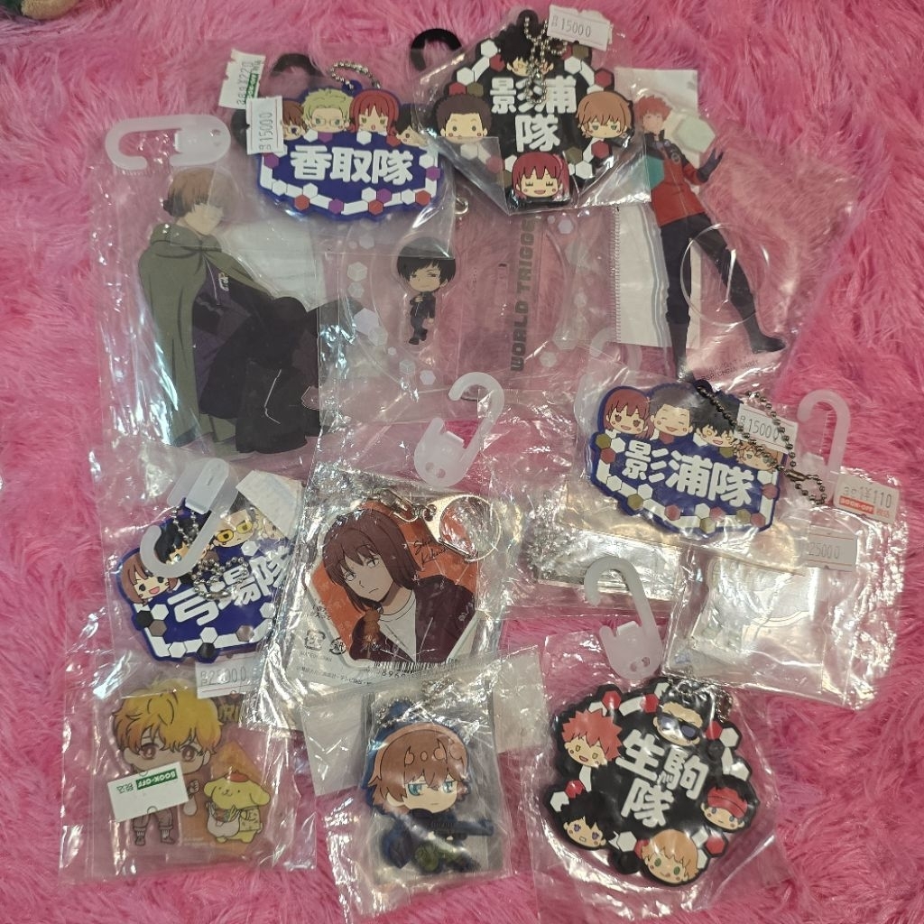 [UPDATE] world trigger keychain gantungan kunci akrilik acrylic stand standee rubber strap badge pin