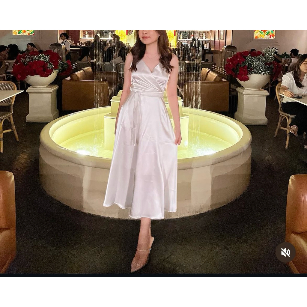 Satin Backless Dress (used once)