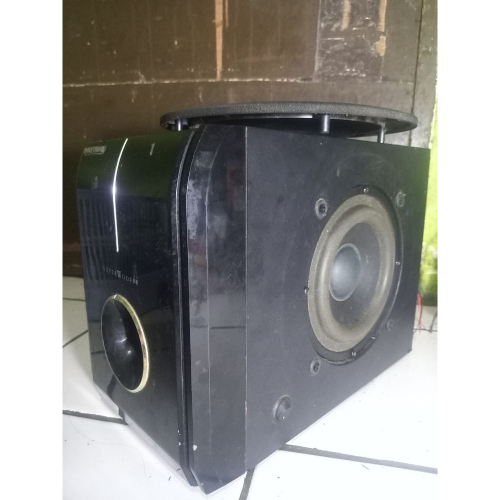 1 Box speaker subwoofer 6.2 inch super woofer polytron double coil tanpa power amplifier mesin