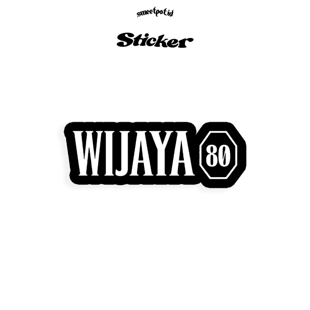 (BISA COD) STICKER WIJAYA 80 / STICKER BIJIAN / STICKER ECERAN / STICKER METAL / STICKER POP / STICK