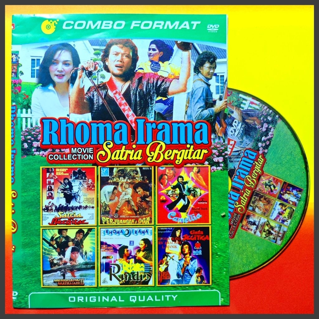 Kaset Film Indonesia Jadul Koleksi Rhoma Irama Edisi Satria Bergitar Campuran 6in1 Pilihan Terpopule