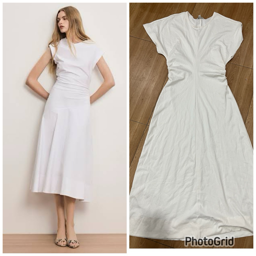 DRESS WANITA BANANA REPUBLIC PUTIH TULANG BRANDED NEW
