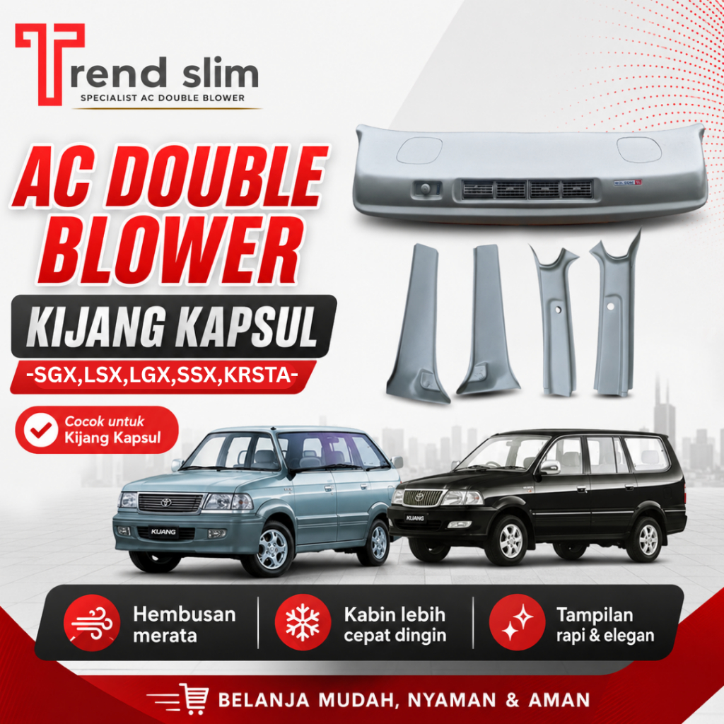 AC DOUBLE BLOWER KIJANG KAPSUL (SX, LX, LSX-LGX & KRISTA)