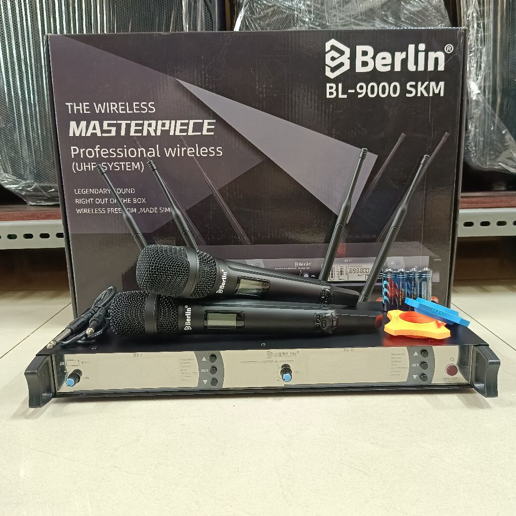 Microphone Wireless Berlin BL-9000 SKM Original Mic Wireless Berlin BL9000 SKM Original