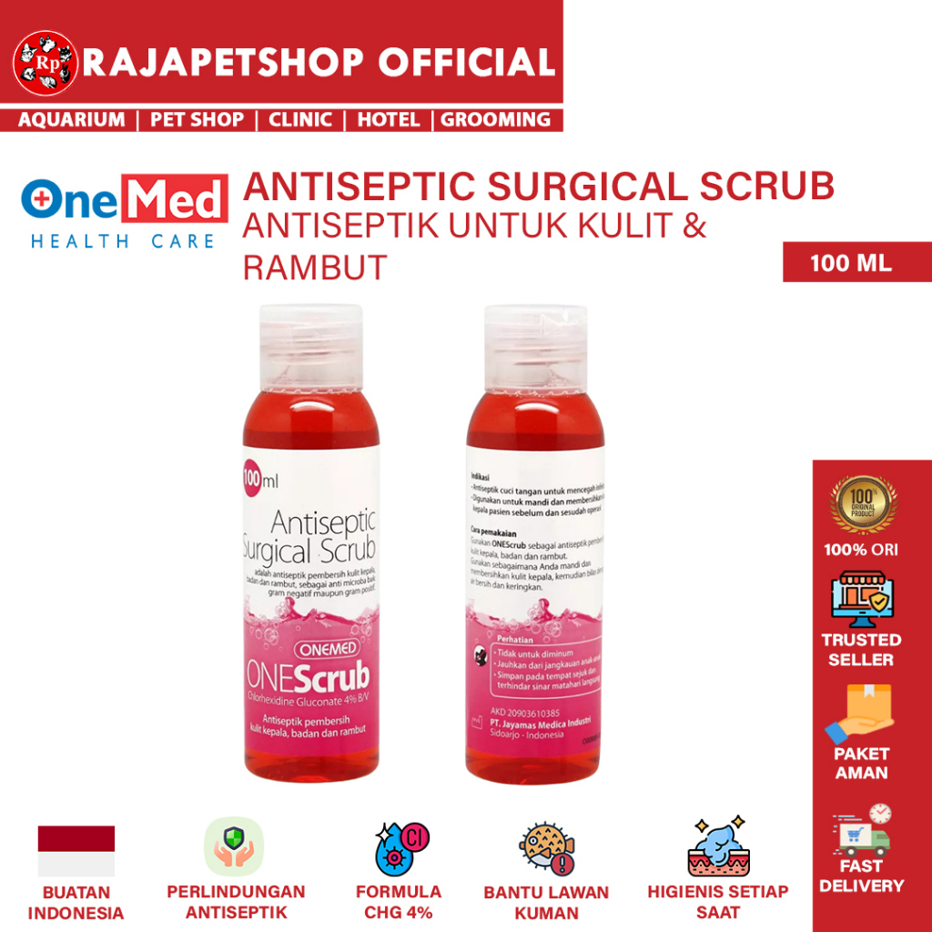 ONEMED HEALTH CARE - ANTISEPTIC SURGICAL SCRUB ANTISEPTIK UNTUK KULIT & RAMBUT
