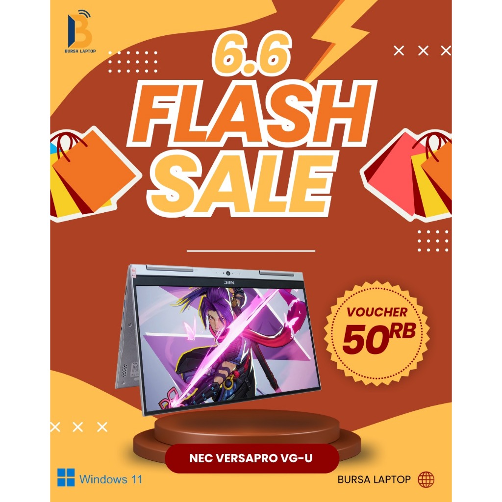 Laptop Nec Versapro VG-U 2in1 Touchscreen I5 Gen 6 7 8 Ram 8gb Ssd 256gb
