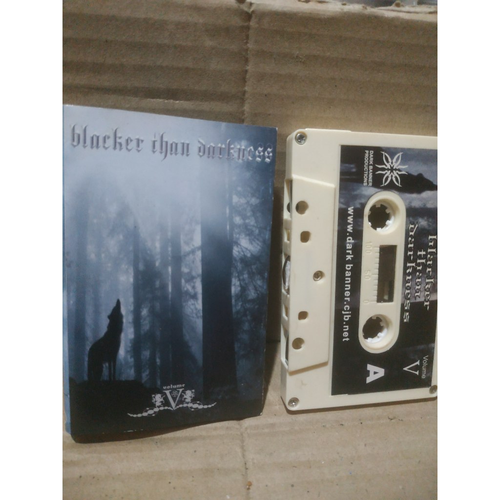 Black/Gothic Metal Cassette Tape: Blacker Than Darkness V.