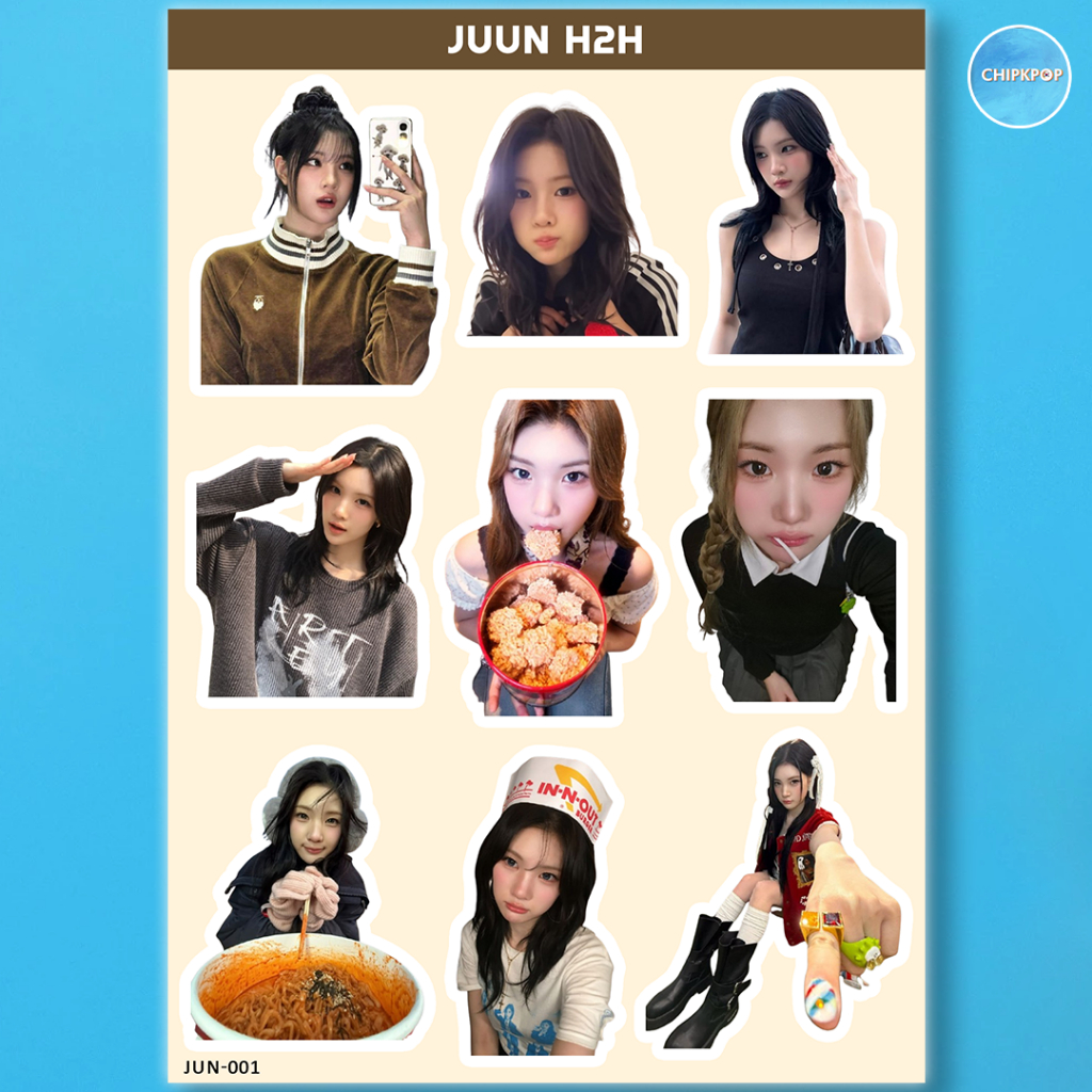 JUUN HEARTS2HEARTS STICKER KPOP I KPOP H2H I JUUN | HEARTS2HEARTS I MERCHANDISE KPOP I ARTIST KPOP P