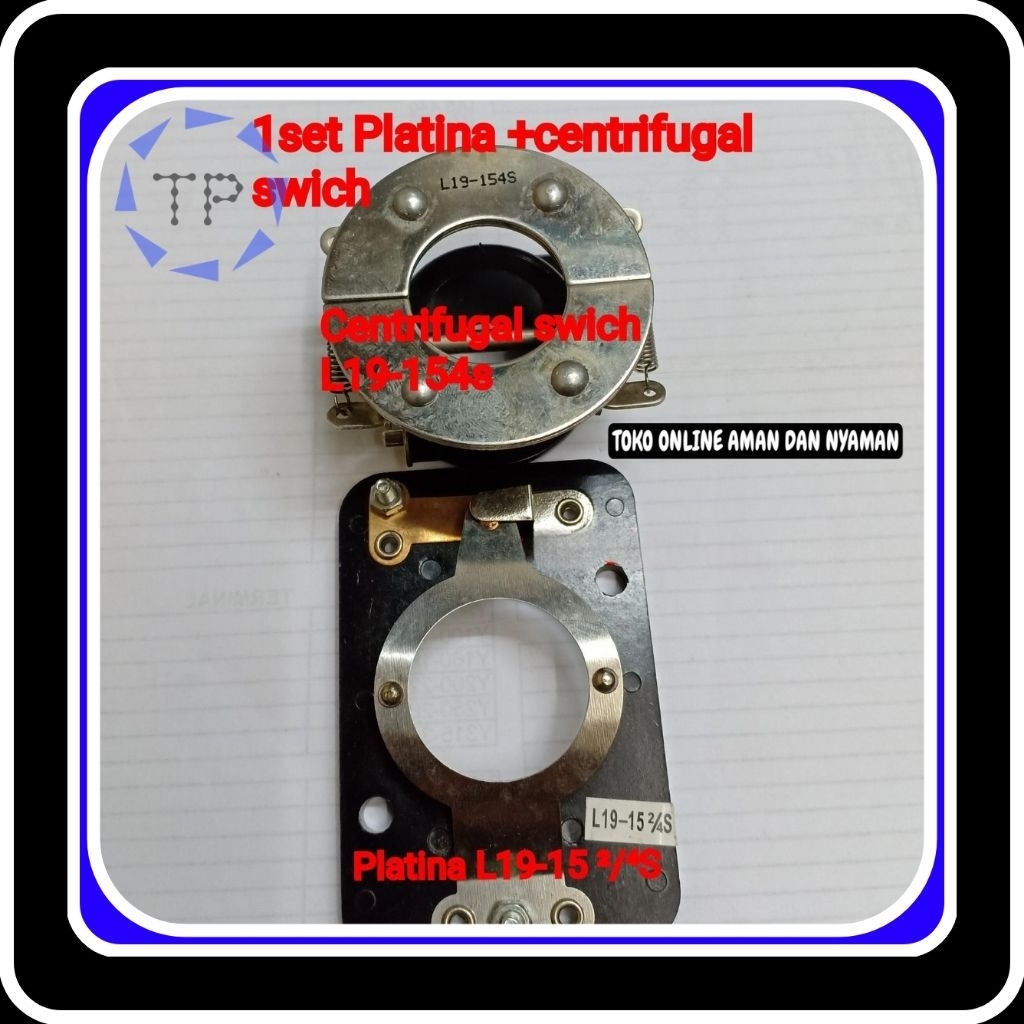 1 Set Otomatis Dinamo Platina L19-152/4S + Centrifugal Swich L19-154S, Platina Electro Motor, Platin